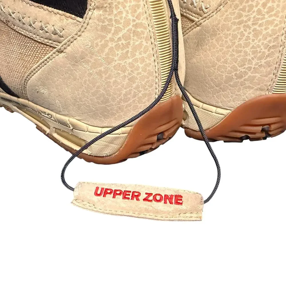 Burton Ruler Snowboard Boots Beige Tan Men's 11 Lace Lower Upper Zone Rare Color